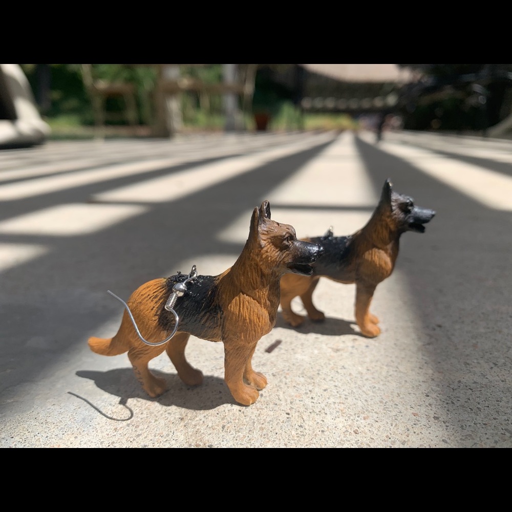 dog earrings